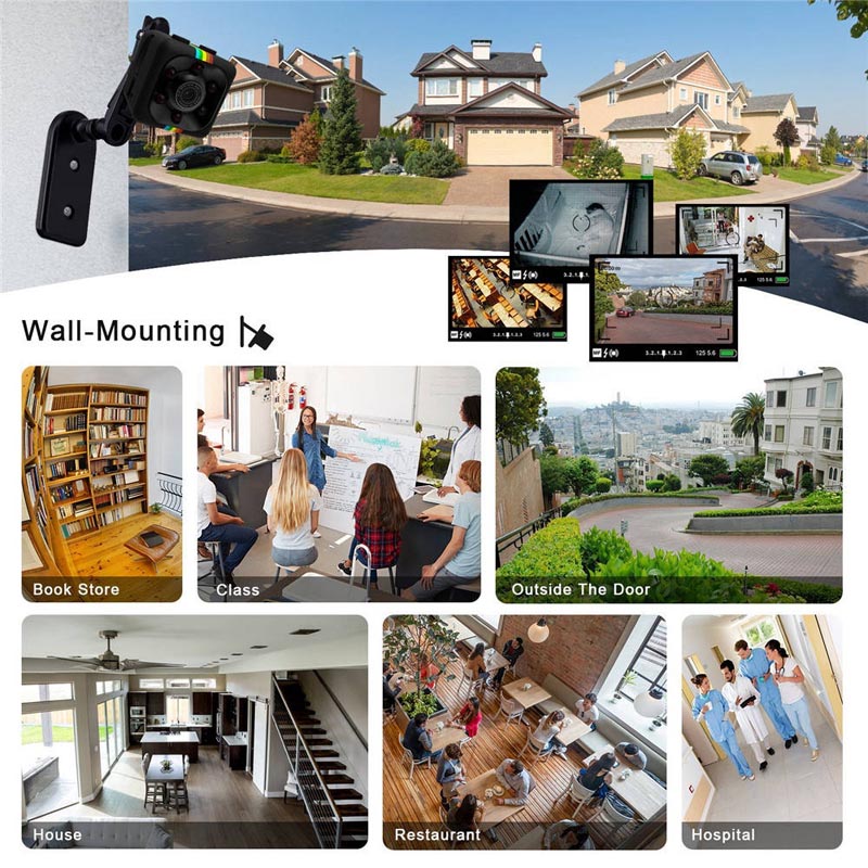 📷 Mini Camera 1080P SQ11 – Portable HD Nanny &amp; Security Camera  With Night Vision &amp; Motion Detection
