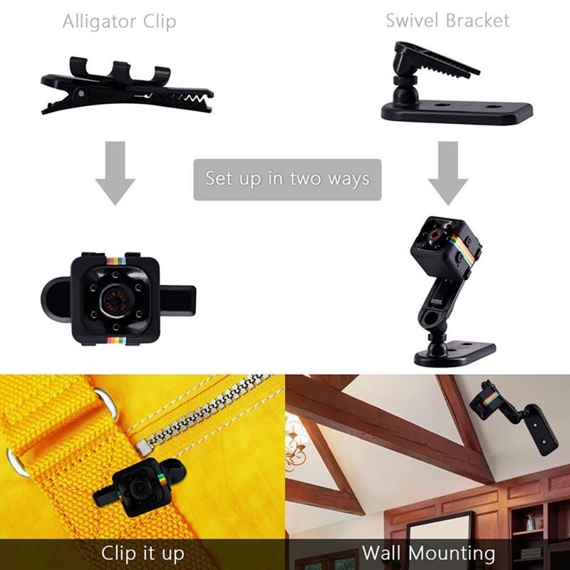 📷 Mini Camera 1080P SQ11 – Portable HD Nanny &amp; Security Camera  With Night Vision &amp; Motion Detection