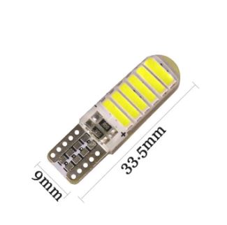 24V T10 Silicone CANBUS LED Bulb – 12 SMD Ultra Bright Error-Free Light (Pair)