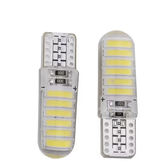 24V T10 Silicone CANBUS LED Bulb – 12 SMD Ultra Bright Error-Free Light (Pair)