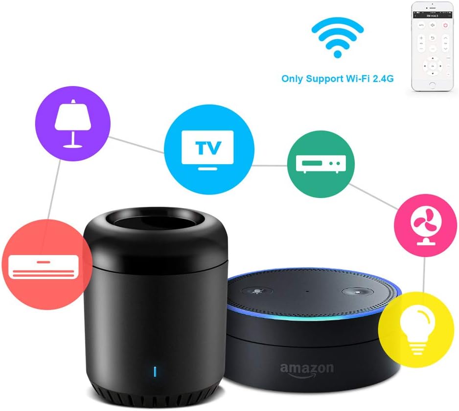 BroadLink RM Mini3 Smart Wi-Fi IR Universal Remote Control Hub – Black