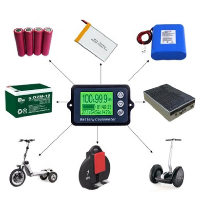 TK15 8–120V 50A Battery Capacity Tester – LCD Coulomb Meter