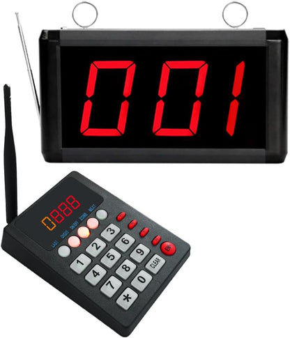 📢 Wireless Token / Number Calling Display System Calling System  Take-A-Number / Waiting Number Pager / Customer Call Service For Restaurant, Hospital, Bank, Clinic, Pharmacy, Government Office, Service Centers