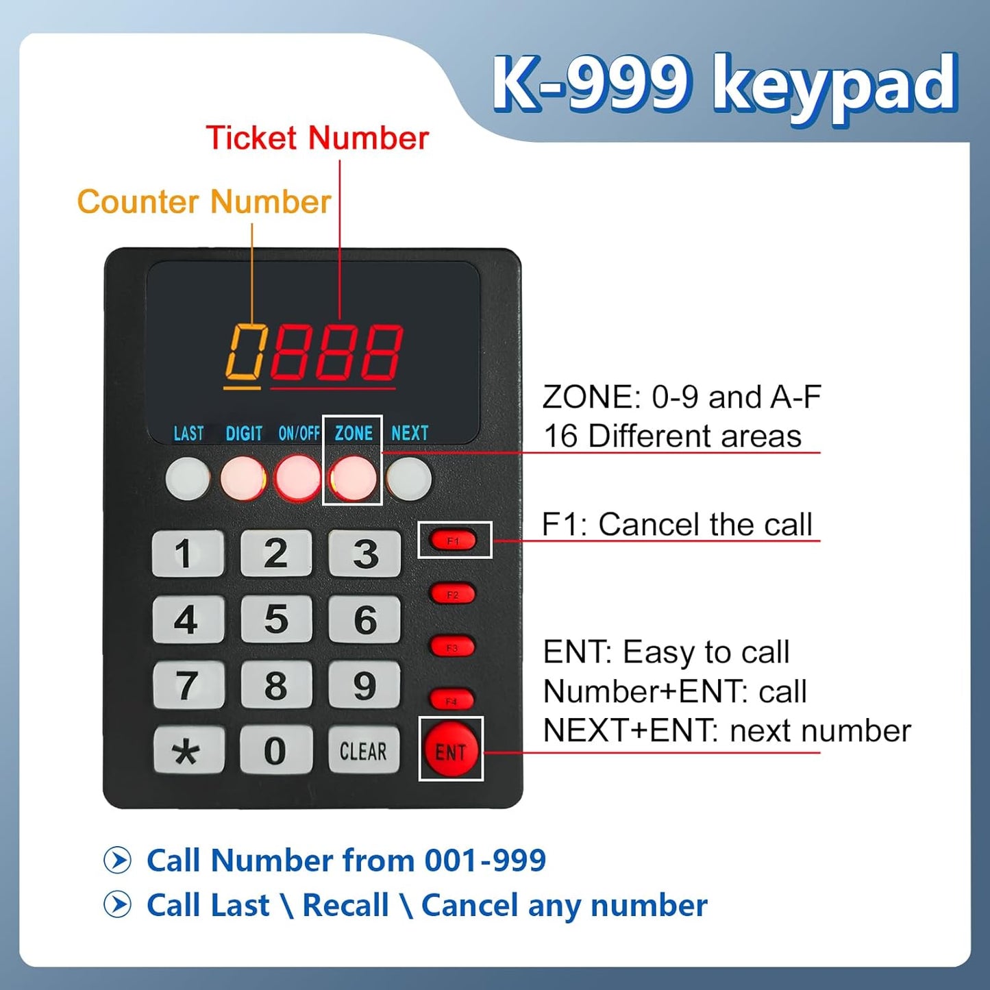📢 Wireless Token / Number Calling Display System Calling System  Take-A-Number / Waiting Number Pager / Customer Call Service For Restaurant, Hospital, Bank, Clinic, Pharmacy, Government Office, Service Centers