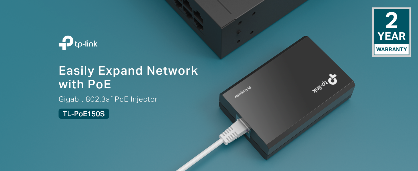 TP-Link TL-POE150S Gigabit PoE Injector | 802.3af | 15.4W | Pakistan
