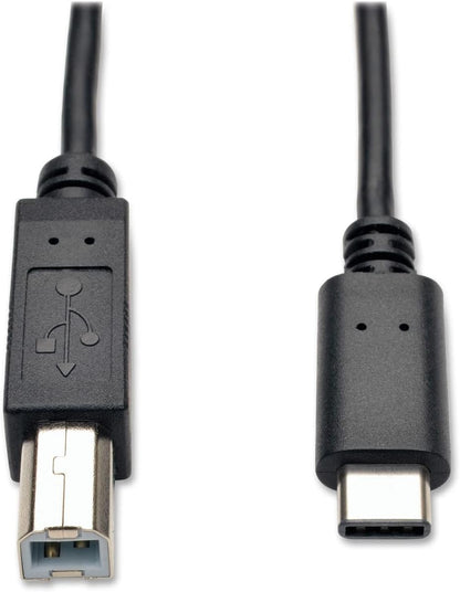 2 Metter high Quality USB 2.0 B to USB C Cable High-Speed Compatible with MacBook Pro/Air, HP, Canon, Brother, Samsung, Dell, MIDI to USB C Cable