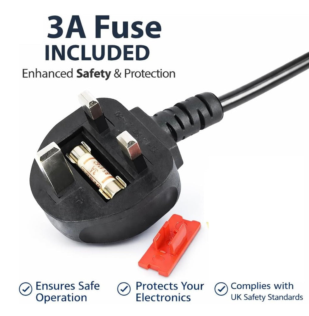 Universal UK Plug 2 Prong Power Cord – Package contents – Order in Pakistan