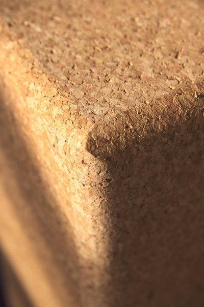 Cork Wood Yoga Block – Natural Non-Slip Support Brick for Balance, Flexibility & Strength (8.8 x 5.9 x 2.9inch)