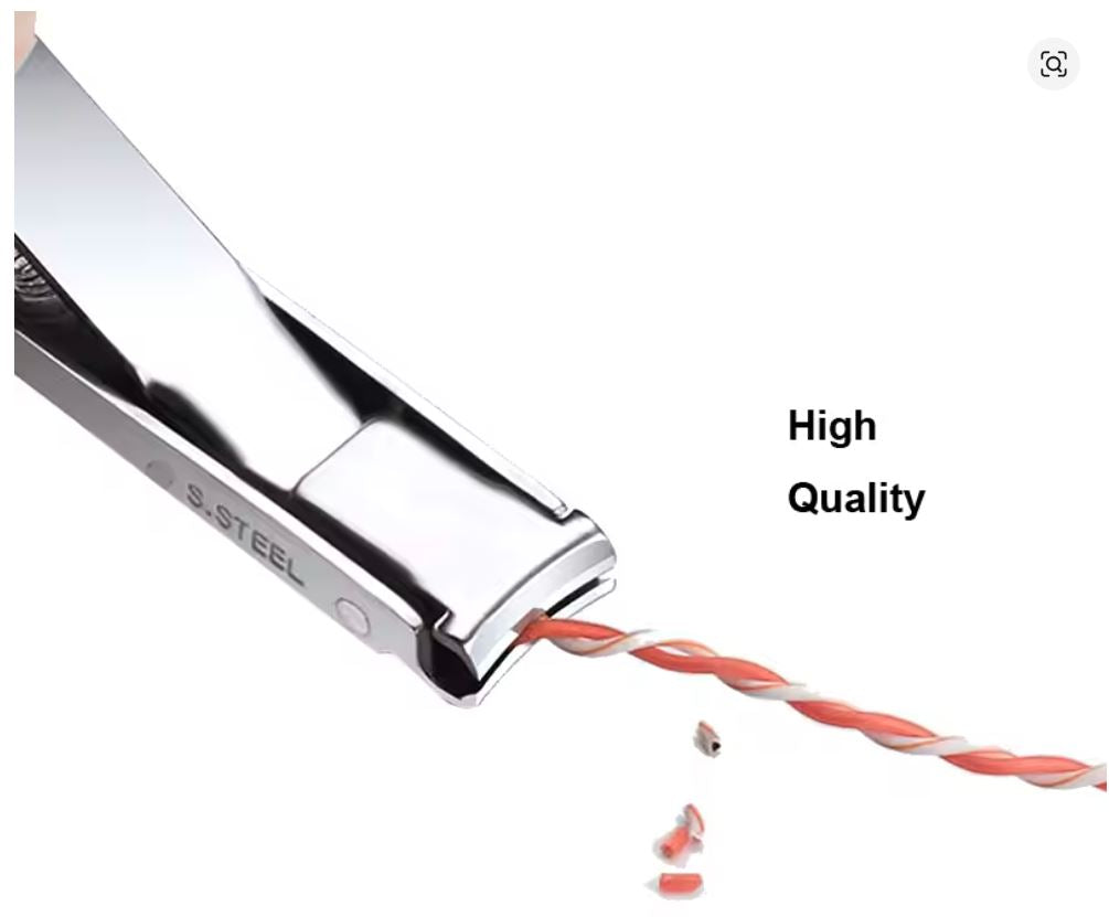 1PC Ultra-Thin Nail Clippers Collapsible Portable Travel Fingernail Keychain Nail Scissors Cutter Stainless Steel Manicure Tool