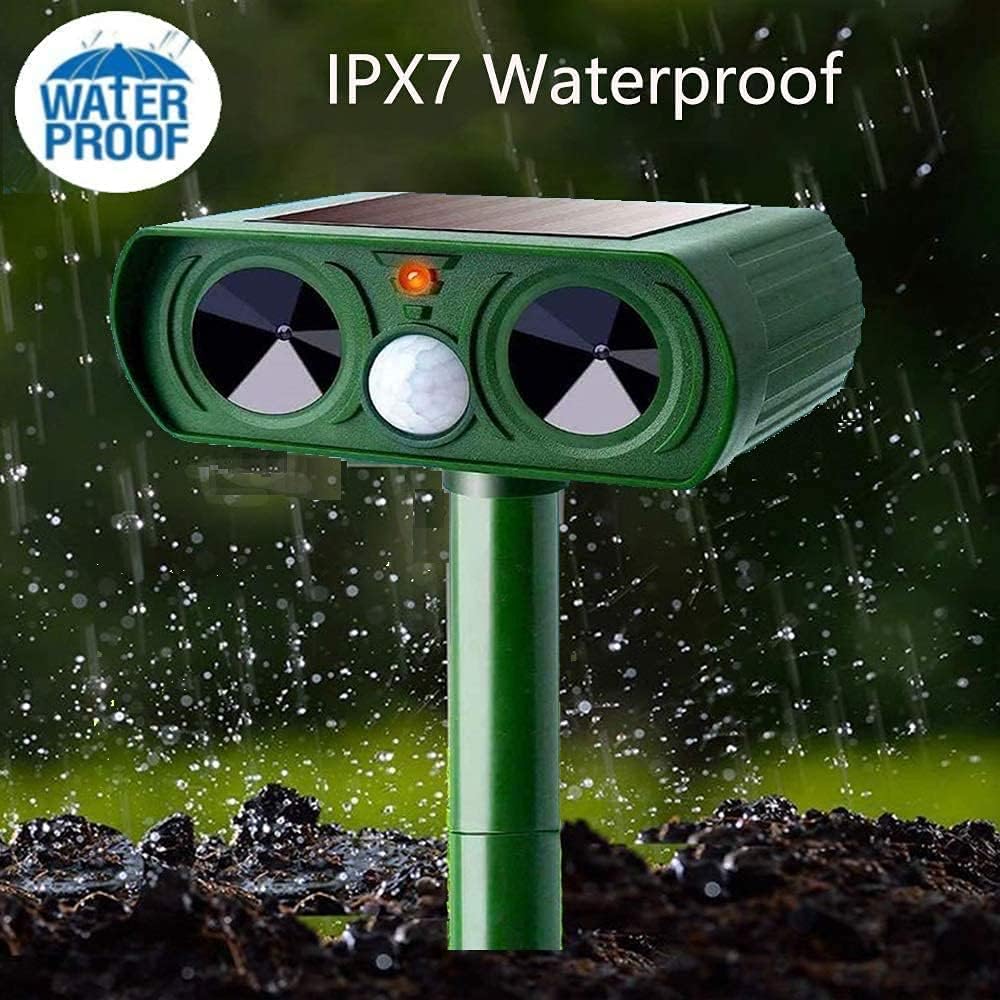 🐾 Ultrasonic Pest Repeller – Solar Powered Animal & Rodent Scarer