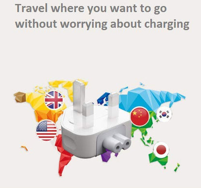 Mac AC Power Charger Adapter UK Wall Plug Duckhead | United Kingdom 3-Pin Travel Charger Converter Compatible with MacBook Air, MacBook Pro, iPhone & iPad