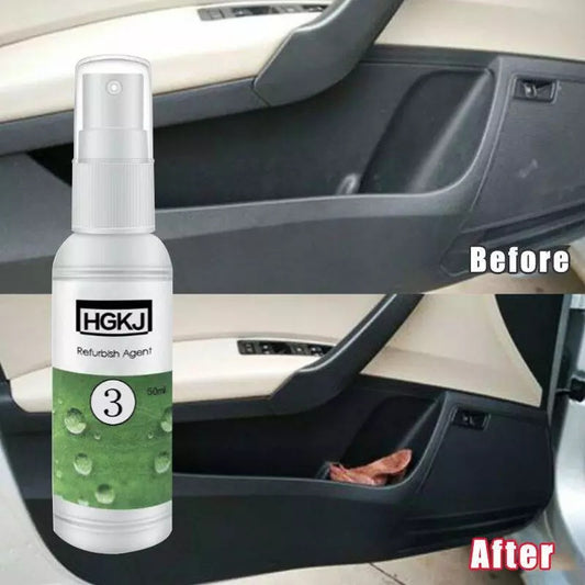 HGKJ-3 Car Interior Leather &amp; Plastic Refurbish Cleaner 20ML | Seat Care Polish | Dashboard Restorer Pakistan