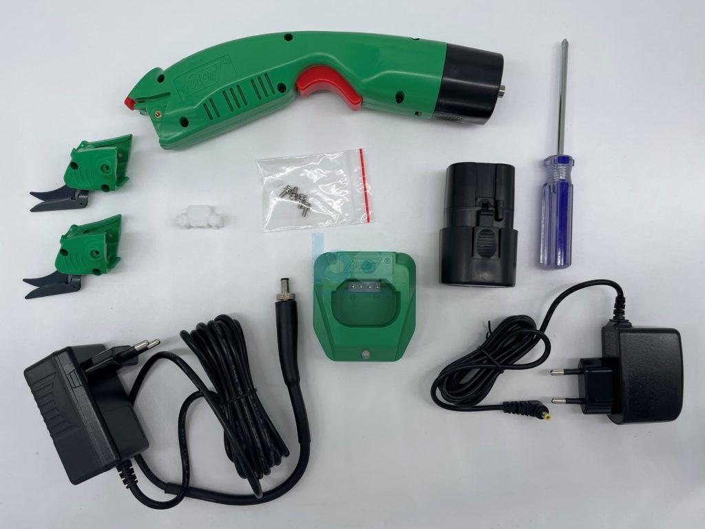WBT-2 cordless electric scissors cutting UHMWPE UD fabric, aramid, and carbon fiber materials