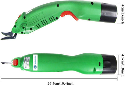 WBT-2 cordless electric scissors cutting UHMWPE UD fabric, aramid, and carbon fiber materials