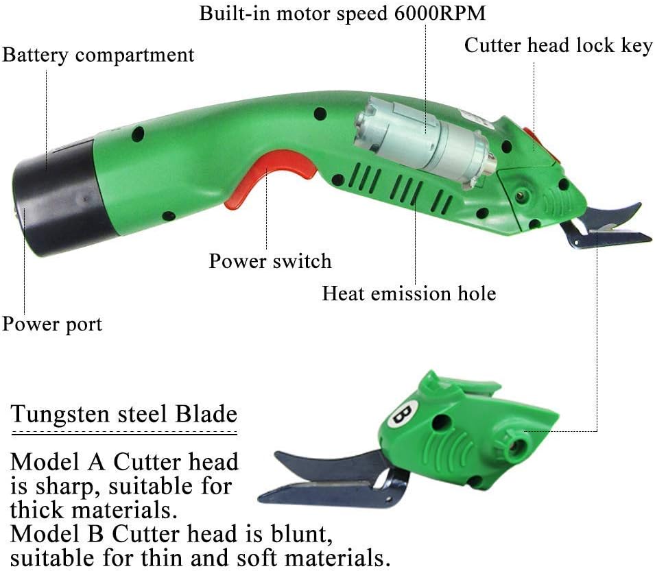 WBT-2 cordless electric scissors cutting UHMWPE UD fabric, aramid, and carbon fiber materials