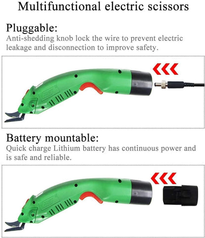 WBT-2 cordless electric scissors cutting UHMWPE UD fabric, aramid, and carbon fiber materials