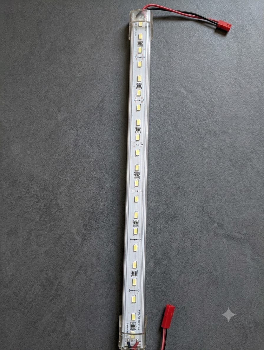 33CM LED Bar Light | 21 SMD 5730 LEDs | DC12V 6000K Cool White | Cabinet & Showcase Lighting