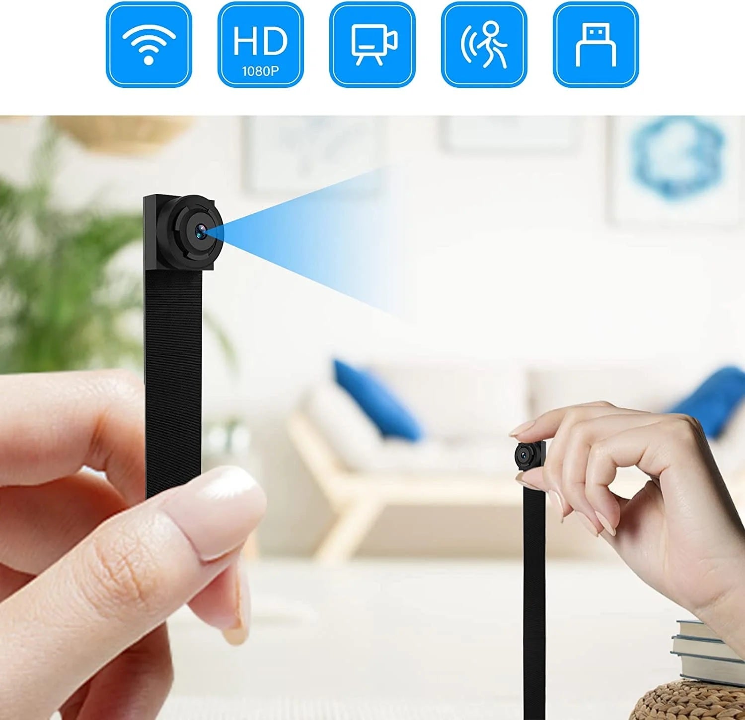 HD WiFi Mini Camera DIY Module 1080P Security Camera with Motion Detection & Remote Viewing