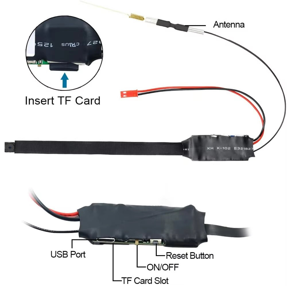 HD WiFi Mini Camera DIY Module 1080P Security Camera with Motion Detection & Remote Viewing
