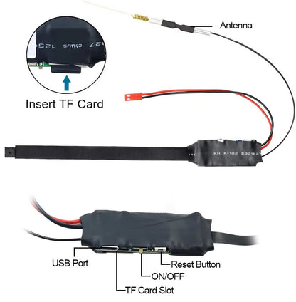 HD WiFi Mini Camera DIY Module 1080P Security Camera with Motion Detection & Remote Viewing
