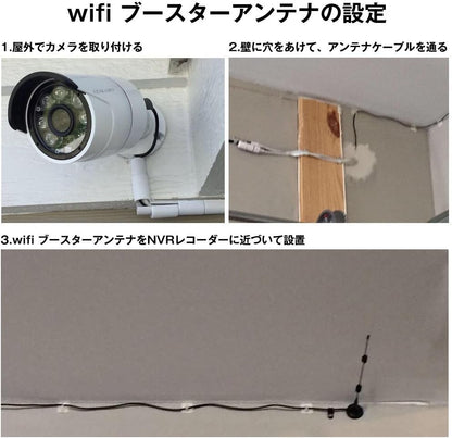 Wifi Signal Booster Antenna with RP-SMA Male Connector ,Magnetic Base 10ft Extension Cable for Wireless WIFI Range Extender