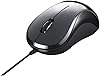 Wired Blue LED Silent USB 3 Button Mouse Buffalo Black BSMBU108 – Quiet Click, High Precision Optical Mouse for PC & Laptop