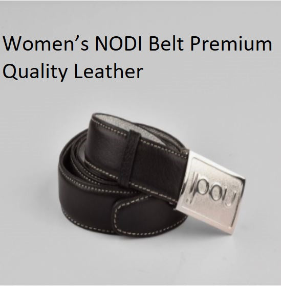 Nodi Women’s Belt – 45 Inch Long | 3cm Width | Stylish Casual &amp; Formal Leather Belt with Metal Buckle | Girls &amp; Ladies Fashion Belt