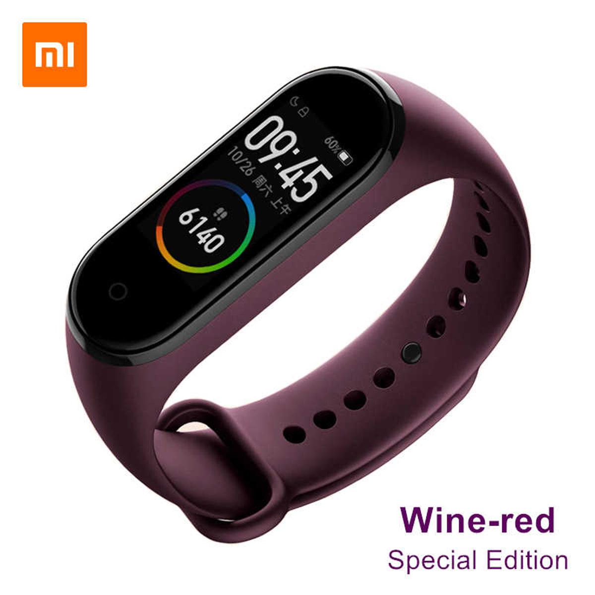 A One World Premium Quality Straps For Mi Smart Band 4 Girls Strap - Maroon (Also Compatible with Mi Band 3) (Watch Not Included)