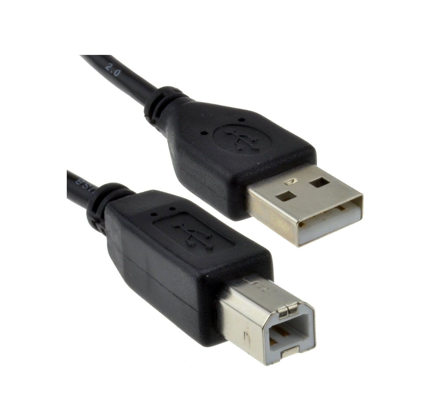 USB 2.0 Printer Cable A to B 3 Meter – High Speed 24AWG Copper Lead for Printer, Scanner & Fax | Durable USB Type A to Type B Connector (Black)