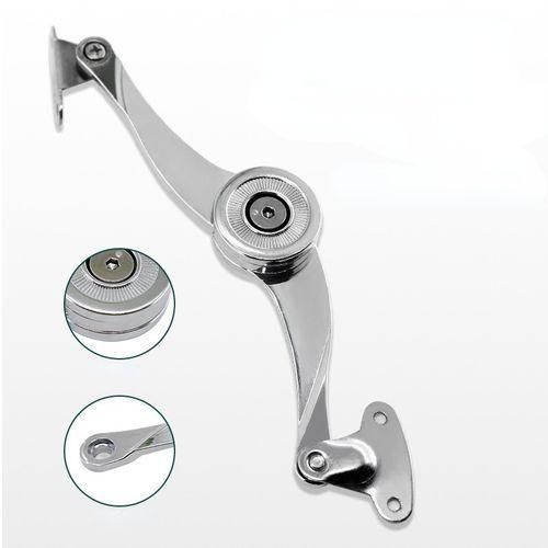 Door Hinges Stop Stays Doors Lift Up Support Furniture Stay Support Hinge Cabinet Kitchen Cupboard Hinges for 4-15KG Adjustable 1 PCs
