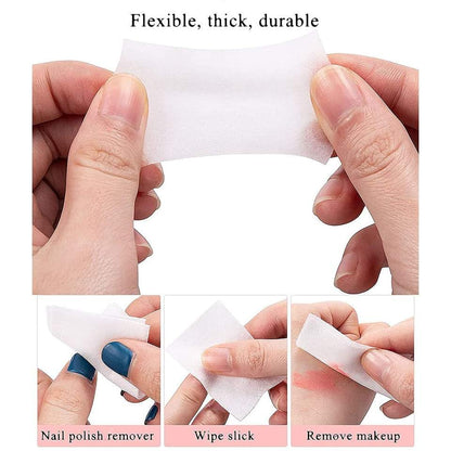 100 Pieces Disposable Cotton Pads, Nail Polish Remover, Makeup Cleaning, Soft Cotton, Portable