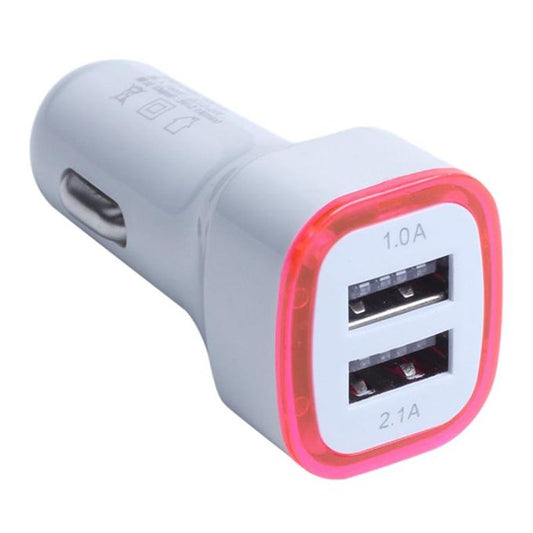LED Dual USB Car Charger Adapter – 2-Port Fast Charging for Smartphones, Tablets & More