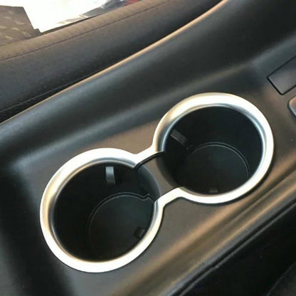 ABS Matte Water Cup Holder Trim Cover for Toyota Prius 2016-2017 – Interior Cup Holder Frame Decoration, Auto Inner Accessories (1PC Set)