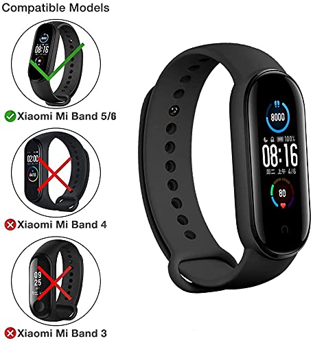 Mi 5/6 Band Strap for Mi Band 5 and Mi Band 6 Wristband Silicone Strap (Blush Pink) Tea Pink Soft Long Life