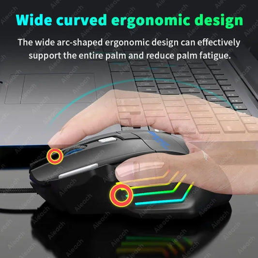 Gaming Mouse - High DPI RGB Mouse for PC & Laptop