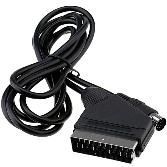 Real RGB SCART Cable TV Lead for Sega Saturn | High-Quality AV Video Cable | Clear Picture & True Color Output