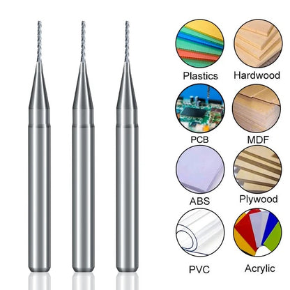 Drill Bits 1.0mm Carbide set of 10 pcs drill bits 1.0 mm XCAN Metal Drilling Set Woodworking CNC Router CNC Wire Machine Laser Cutting router bits for wood