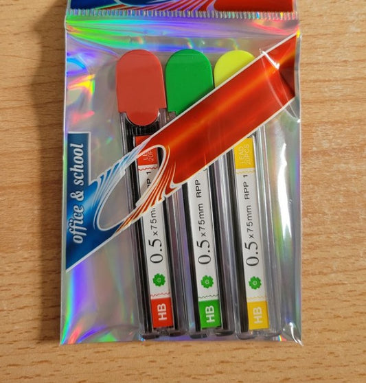 HB 60 Pcs 0.5 mm x 75 mm Leads Universal Mechanical Pencil Refills lead Graphite 20 Pcs / Pack For Truth Writing