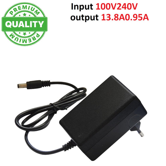 DC Power Adapter Powers Supply AC Input 100-240v output 13.8V 0.95A