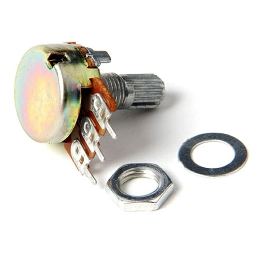 B10K 10K Ohm Rotary Potentiometer Switch – Single Linear Taper 3-Pin Adjustable Dimmer Wall Control Knob