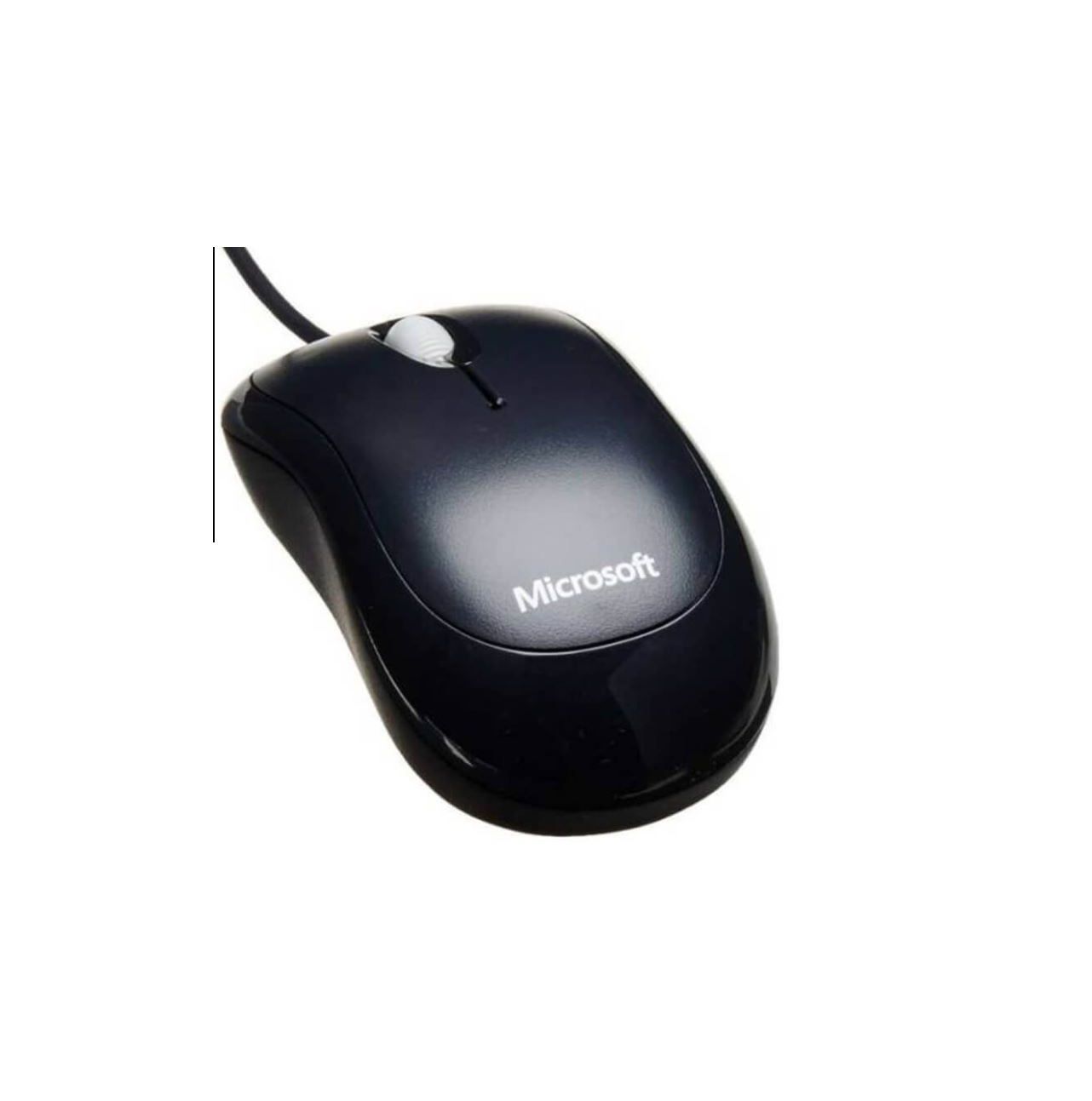 Basic Optical Mouse – Black Wired USB Ergonomic Design, Comfortable Right/Left Hand Use for PC, Laptop & Desktop