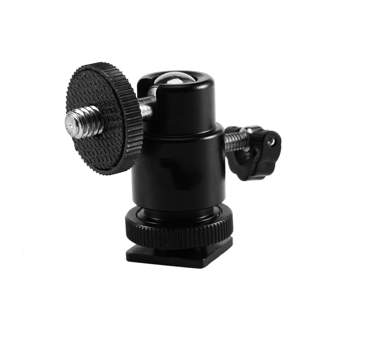 1PCS Camera Tripod Hot Shoe Adapter with 1/4" Ball Head Mount | Universal Bracket Holder for DSLR, LED Light & Microphone | Budget-Friendly Camera Accessory