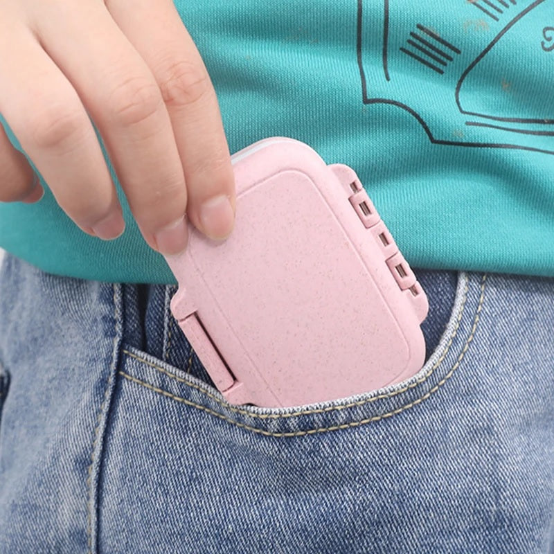 Mini Portable Pills Organizer Case 3 Grids PillBox Tablet Storage Container Weekly Medicine Pill's Box Pill Case Drug Dispense