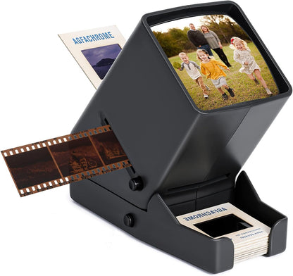 35mm Slide Viewer, Film Negative and Slide and Film Viewer with 3X Magnification and LED Lighted Illuminated Viewing, USB Powered  Slides & Film Negatives Viewer