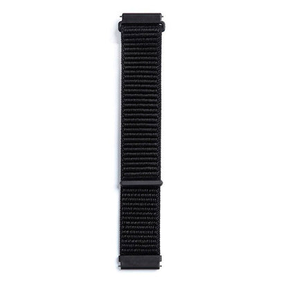 20mm 1 pcs Black + Check Gray Fashion Smart Watch Band for Garmin venu 2 Fenix 7S / 6S / 5S / 5S Plus Fenix 7/6/5/5 Plus Vivoactive 4 Forerunner 55/245/645/158 Nylon Smartwatch Strap Breathable Quick Release Slim Thin Sport Band