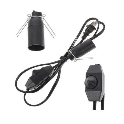 Uonlytech Salt Lamp Replacement Cord with Light Socket – AC 110V/230V Compatible, Easy Installation Lamp Cord (1 Piece)