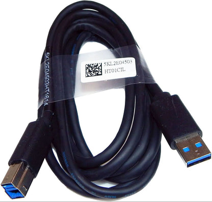Hotron High Speed USB 3.0 A-B Male to Male Cable 5Gbps – Durable Black Data Transfer Cable for Printers, Scanners & External Hard Drives