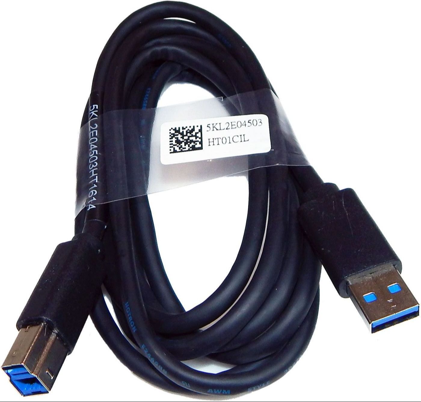 Hotron High Speed USB 3.0 A-B Male to Male Cable 5Gbps – Durable Black Data Transfer Cable for Printers, Scanners & External Hard Drives