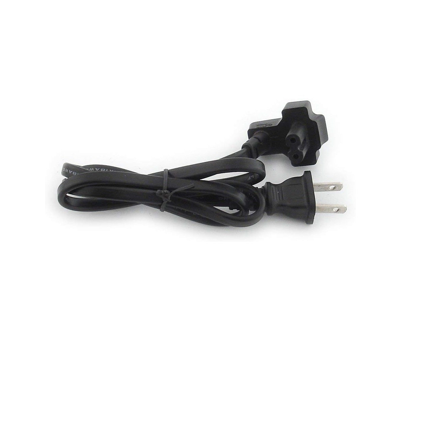 125V 3A 2-Pin Prong Power Cord – Durable AC Power Cable for Electronics, Chargers & Small Appliances (High Quality, Universal Use)