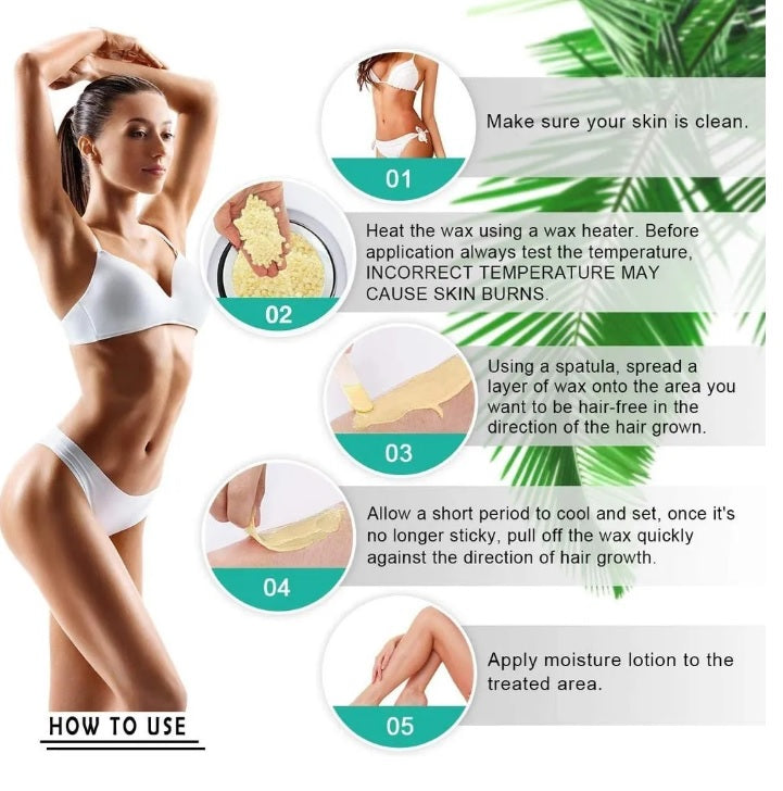 Hot wax Hair removal without strip for men & Women 100g/Bag